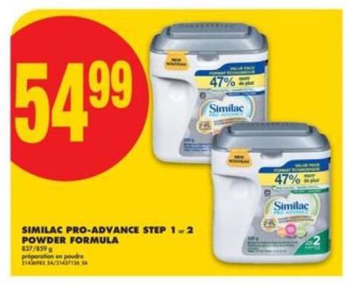 Similac Pro-Advance Step 1 or 2 Powder Formula
